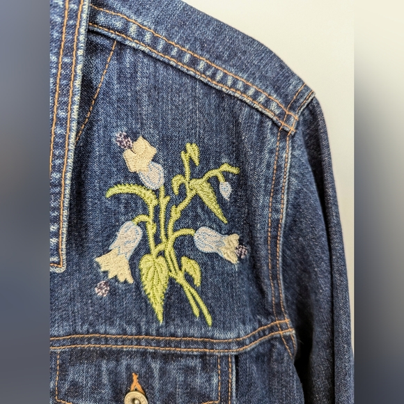 Embroidered Denim Jacket - Picture 2 of 5